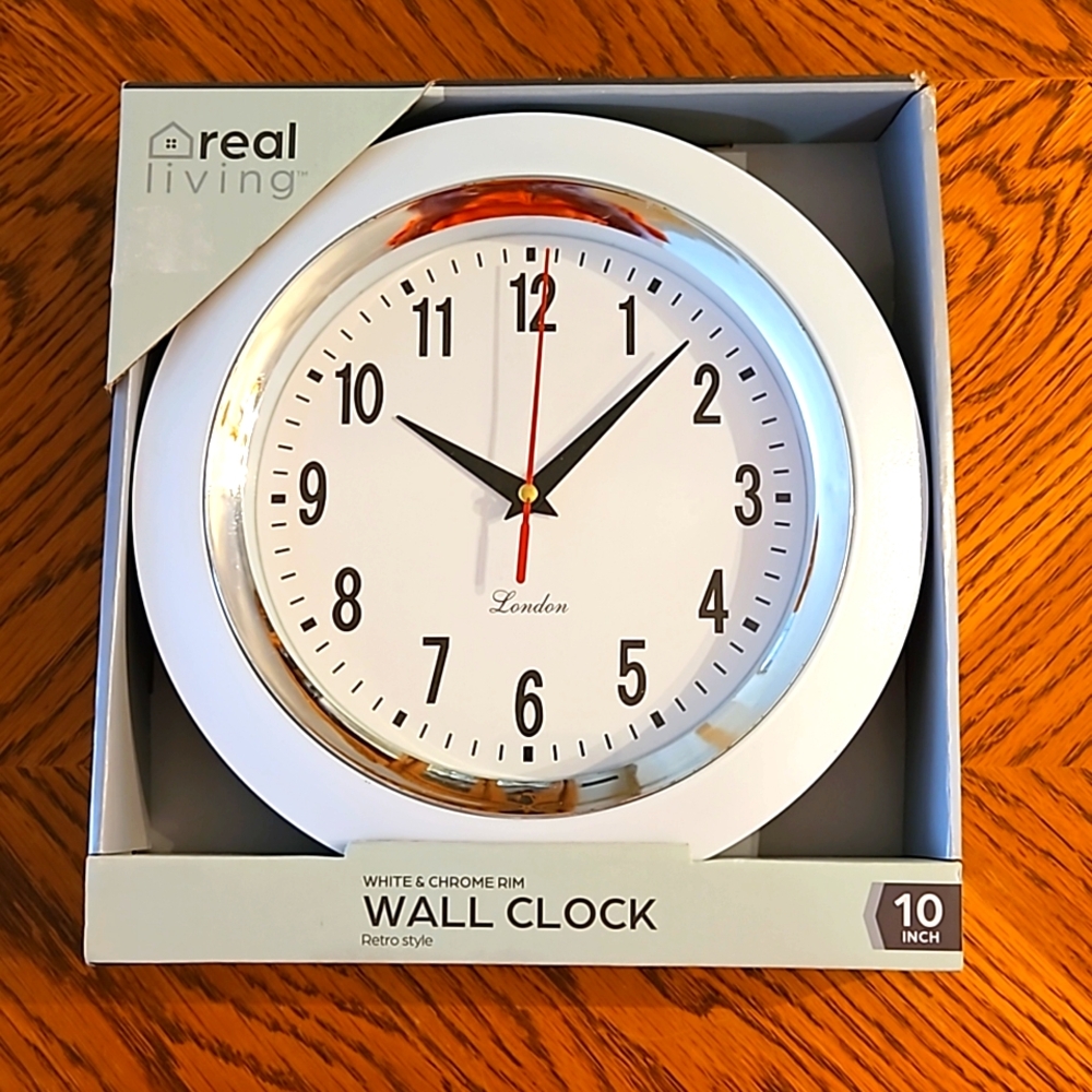 10" Wall Clock Retro Style New